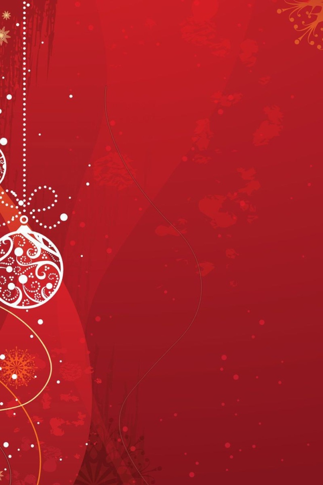 Рождественский красный фон