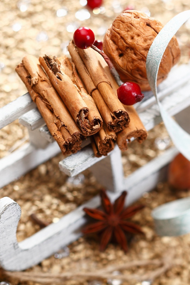 Корица на санках