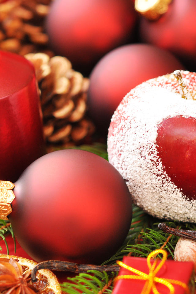 Сердечко на яблоке