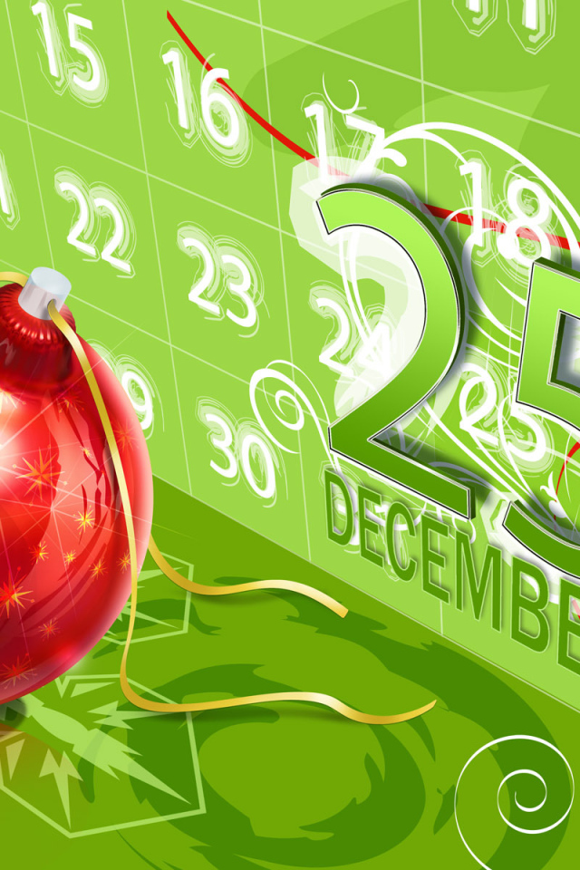 На календаре Рождество