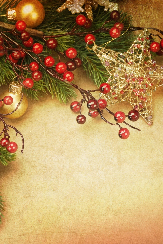 Звезды и ягоды на елке