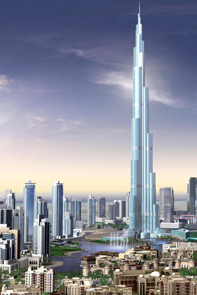 Огромный небоскреб