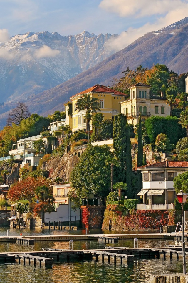 Город Аскона в Швейцарии