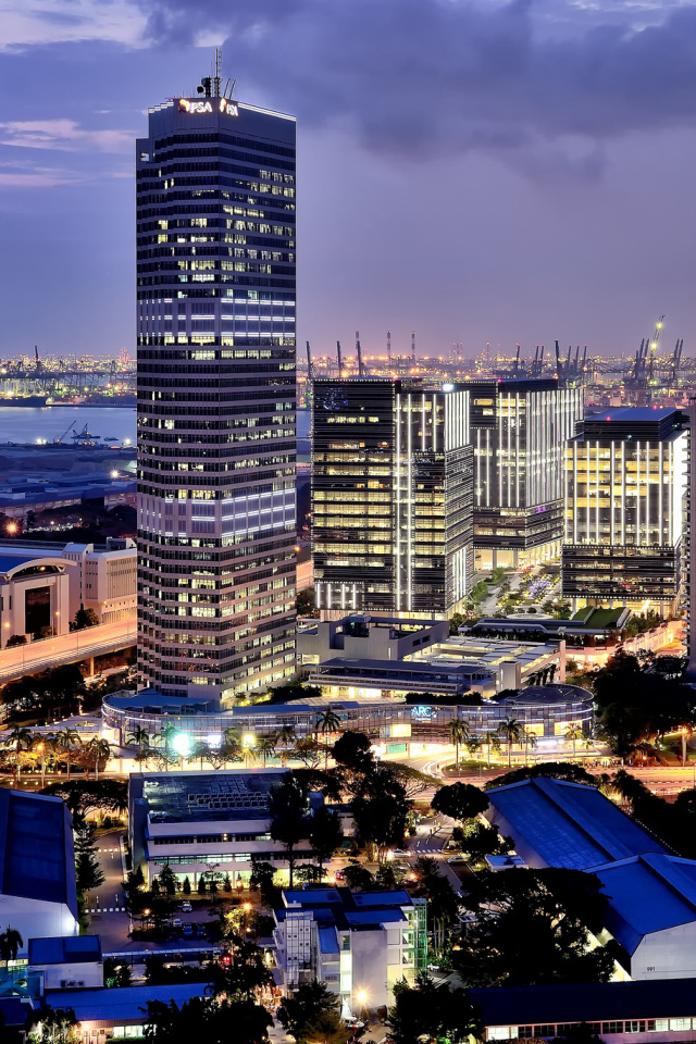 Огни города Сингапур