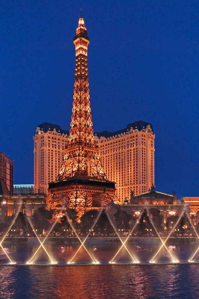 США Лас Вегас вечером