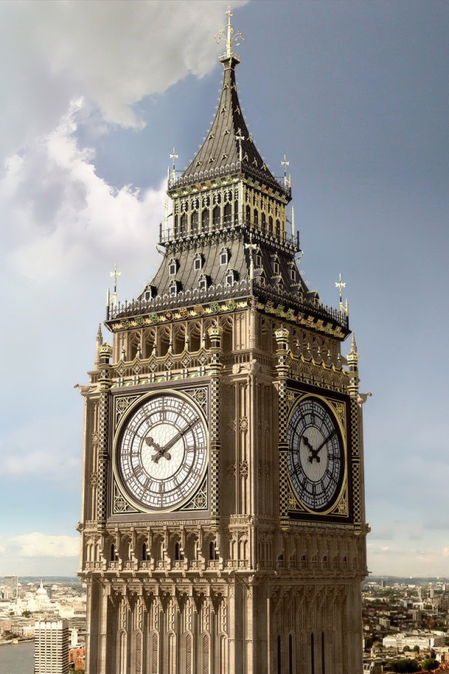 Биг бен в Лондоне Англия
