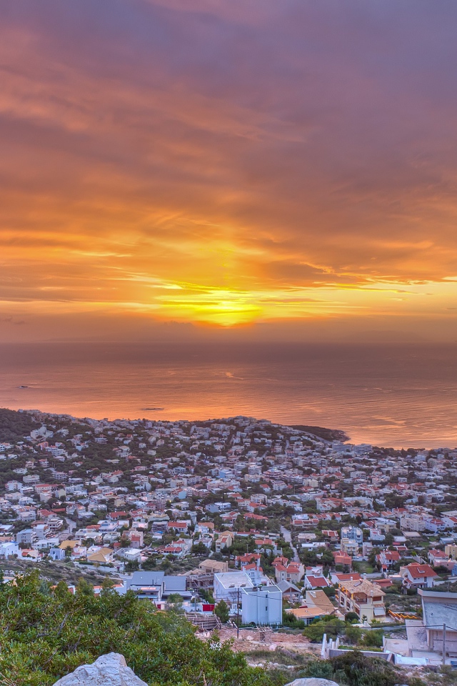 Греческий город у моря