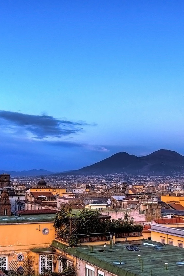 Городской пейзаж с крепостью