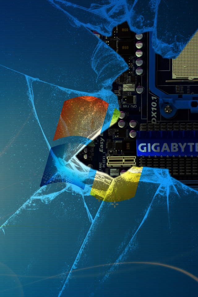 Разбитый экран монитора