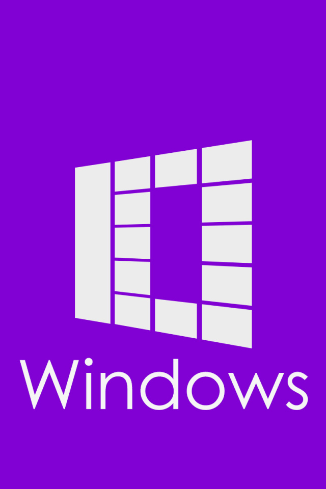 Сиреневый логотип Windows 10