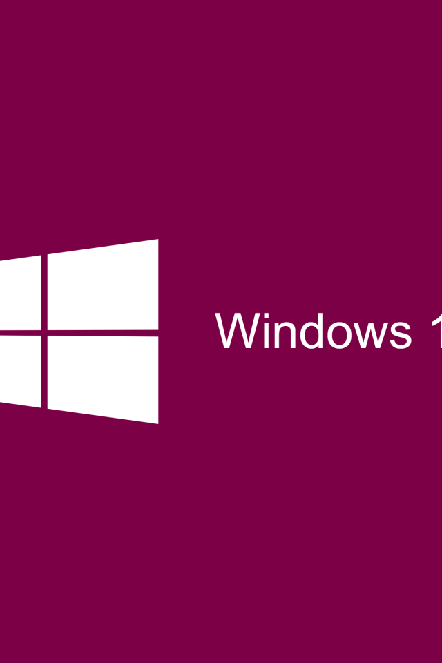 Сиреневый символ Windows 10