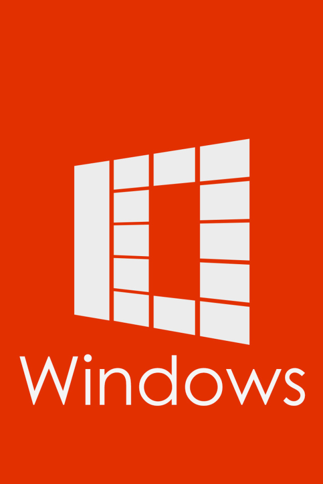 Оранжевый логотип Windows 10