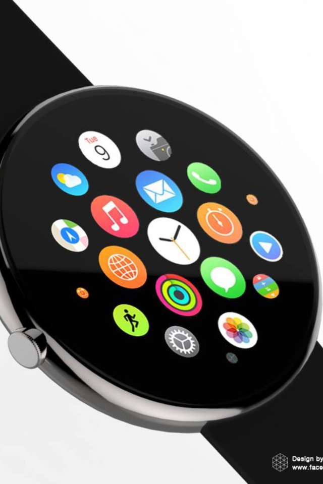 Круглый корпус Apple Watch