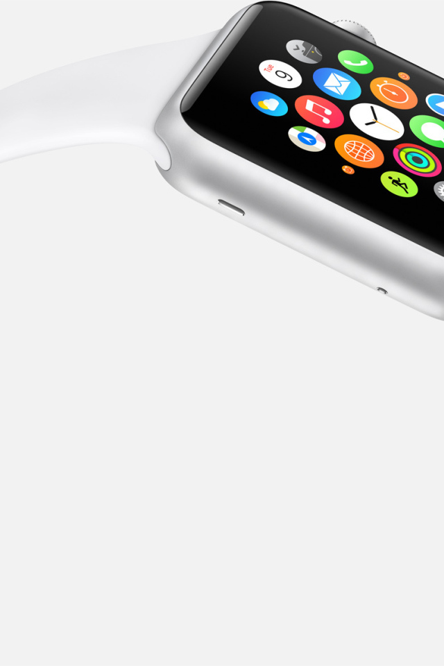 White color Apple Watch