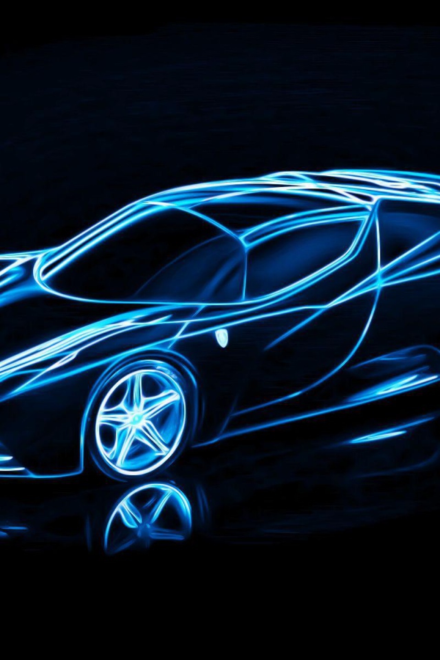 Автомобиль из неона