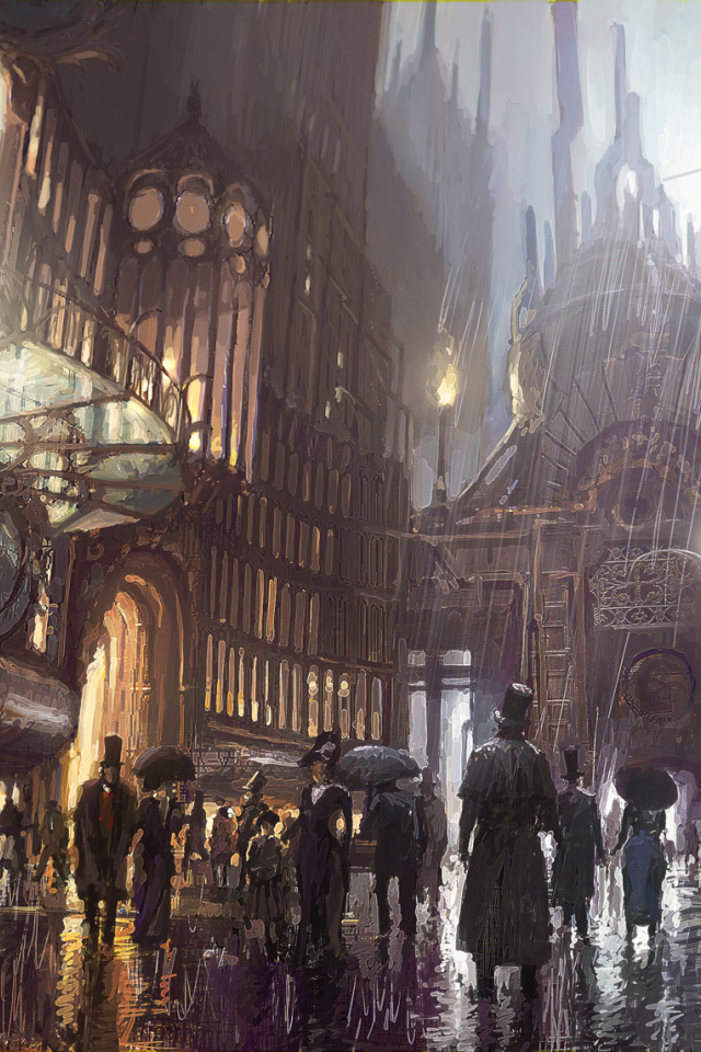 Город прошлого стимпанк