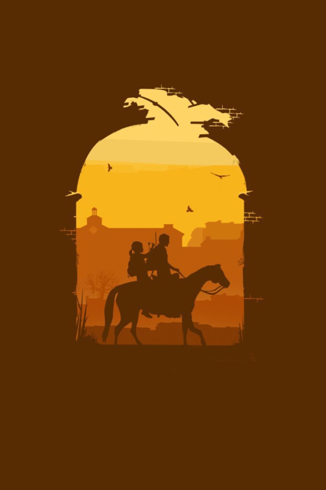 Дочь и отец на коне