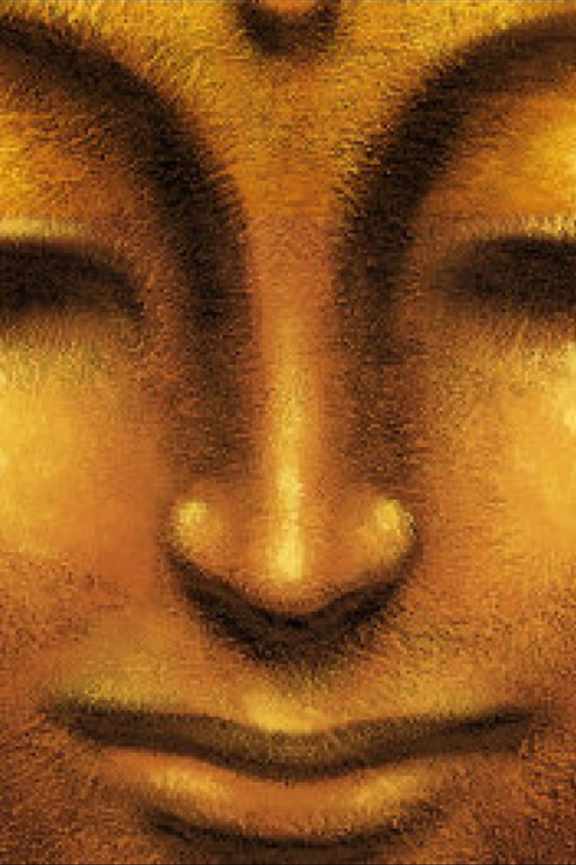 Лицо золотого Будды