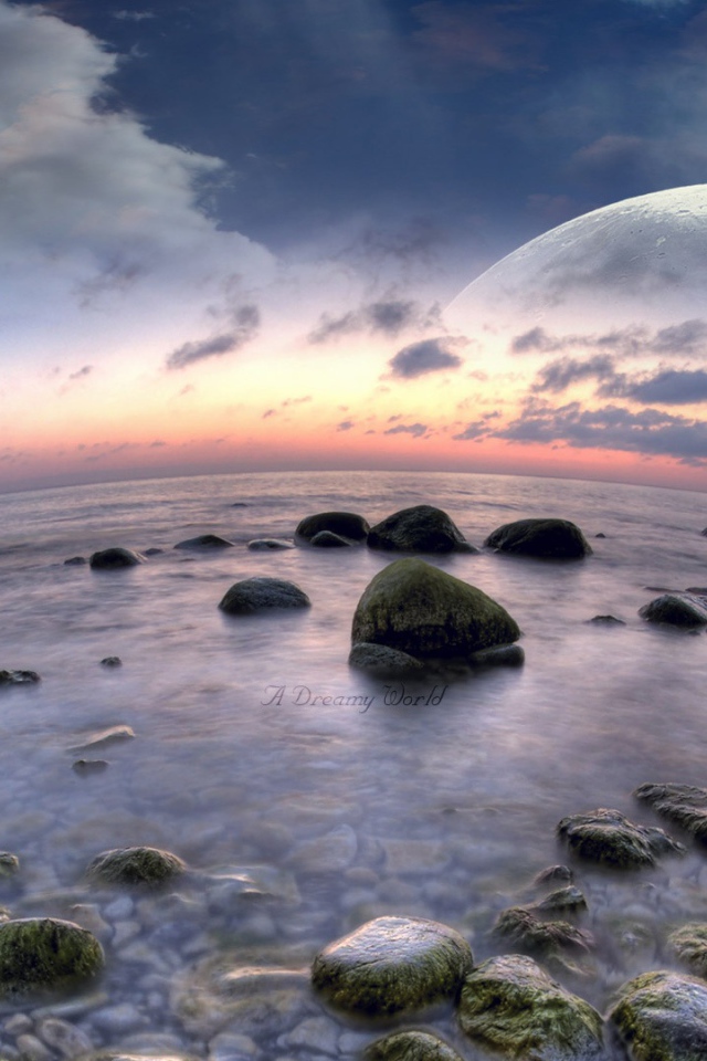 Рыбий пляж в выдуманном мире