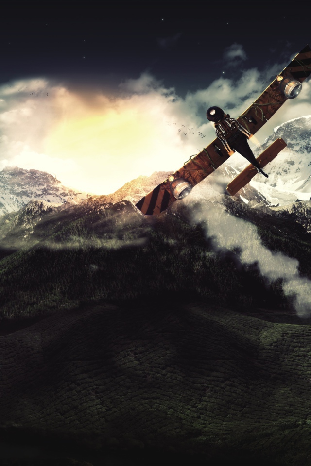 Полет над горами