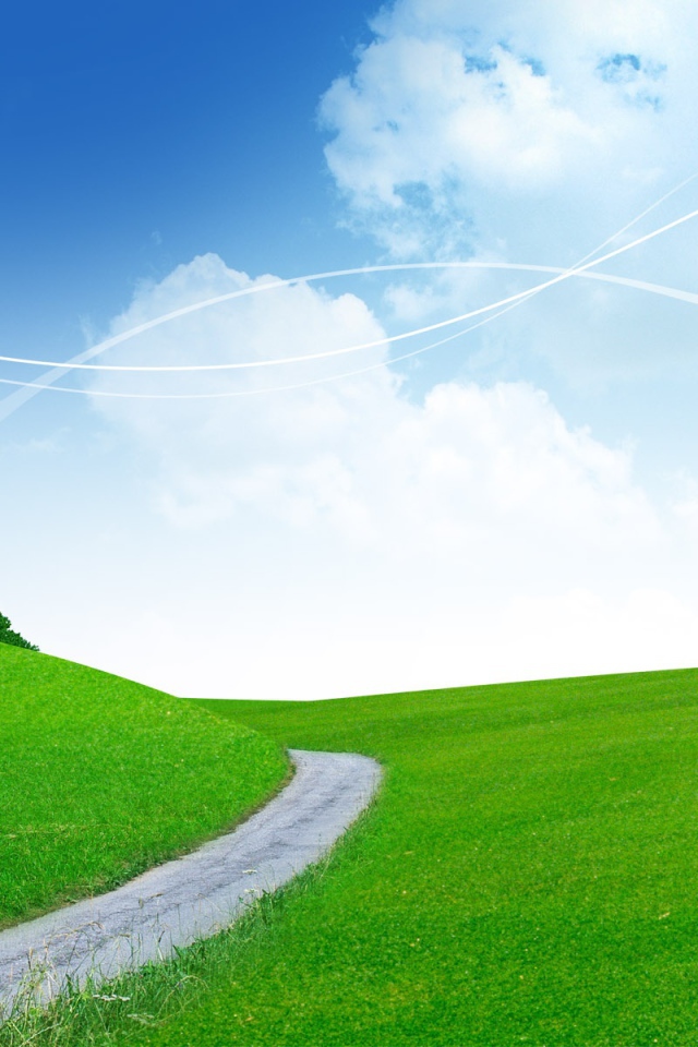 Зеленый пейзаж