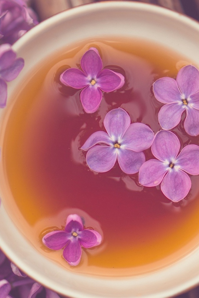 Сирень в чашке