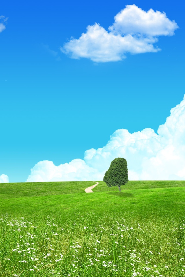 Любимый зеленый пейзаж