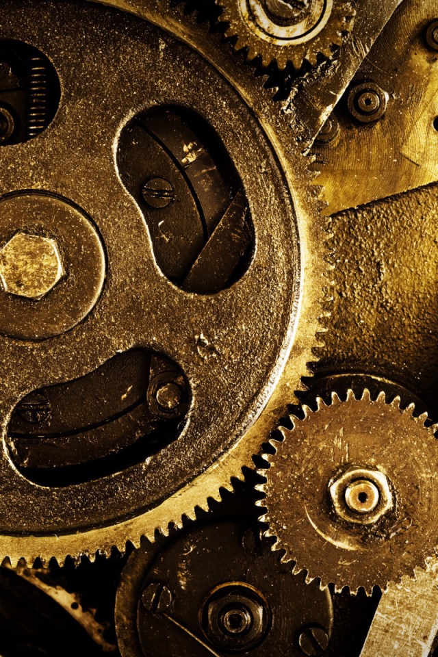 Механизм с шестеренками стимпанк