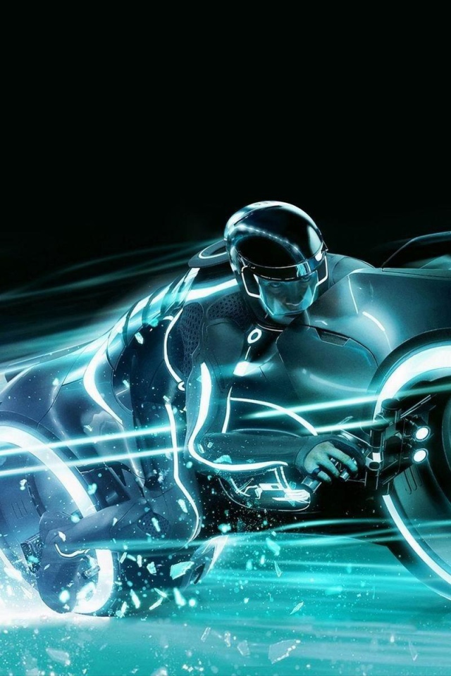 Мотоцикл из неона