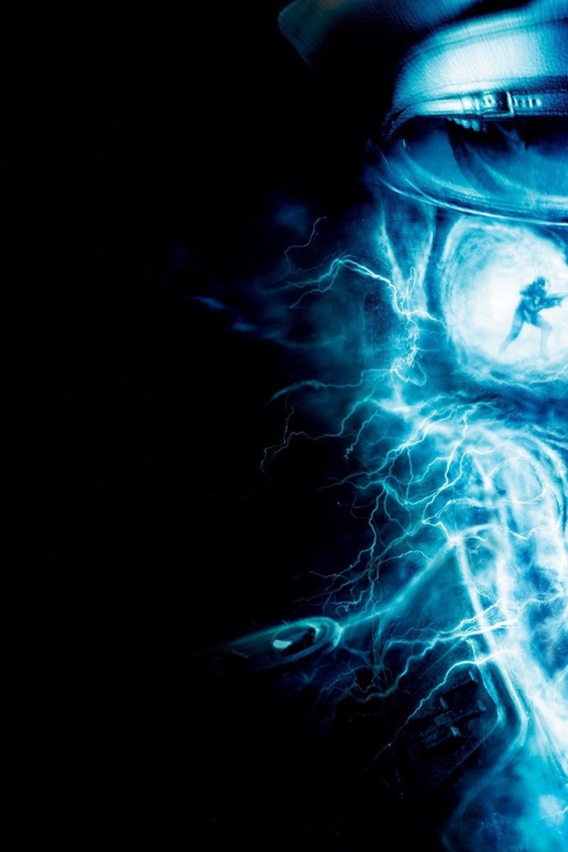 Неоновый череп в фуражке