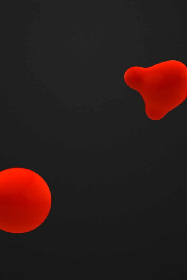 Красные пятна на сером