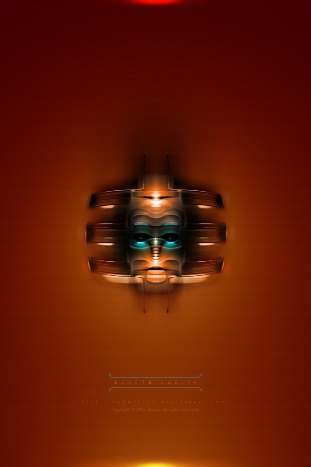 Светильник в виде маски