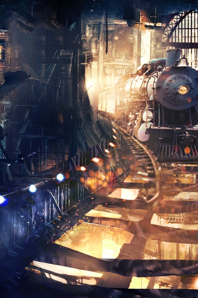 Поезд в тоннеле 