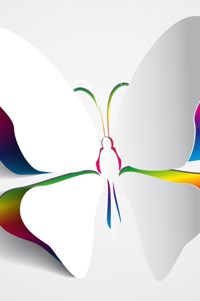 Крылья белой бабочки