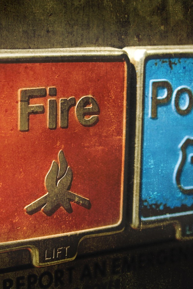 Кнопки вызова пожарных и полиции