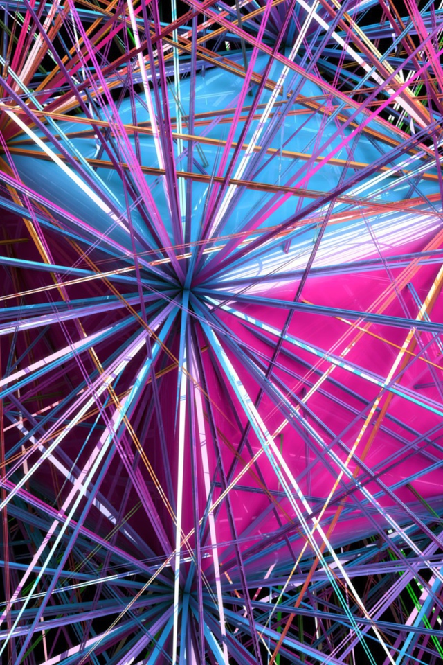 Куб и линии