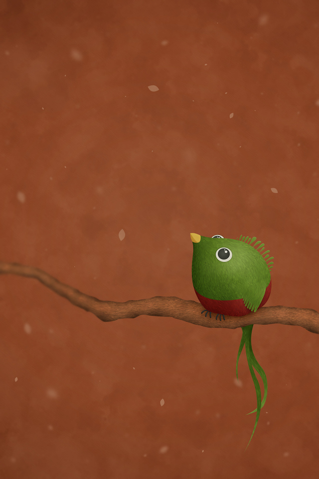 Зеленая птица