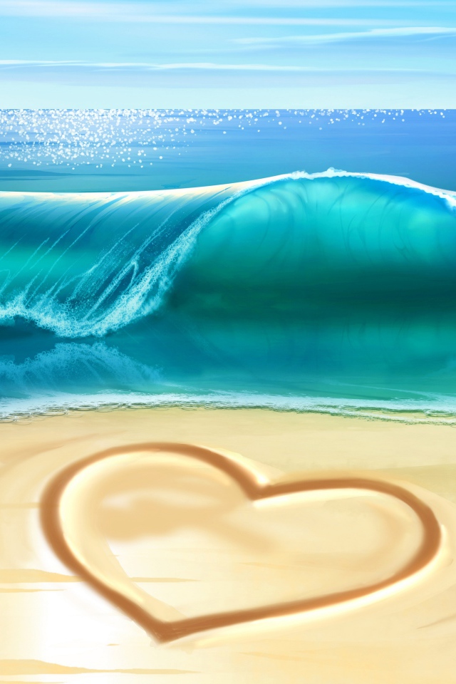 Сердце на песке