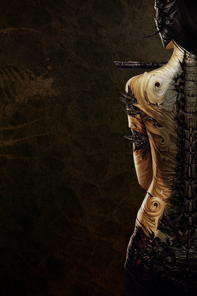 Креативный рисунок девушки