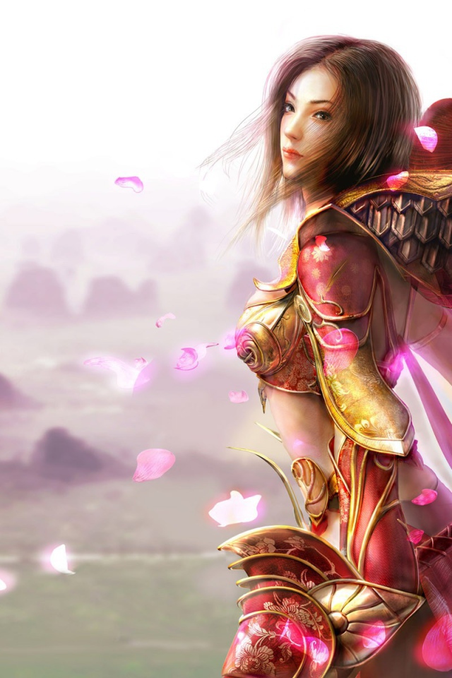 Девушка в розовых доспехах