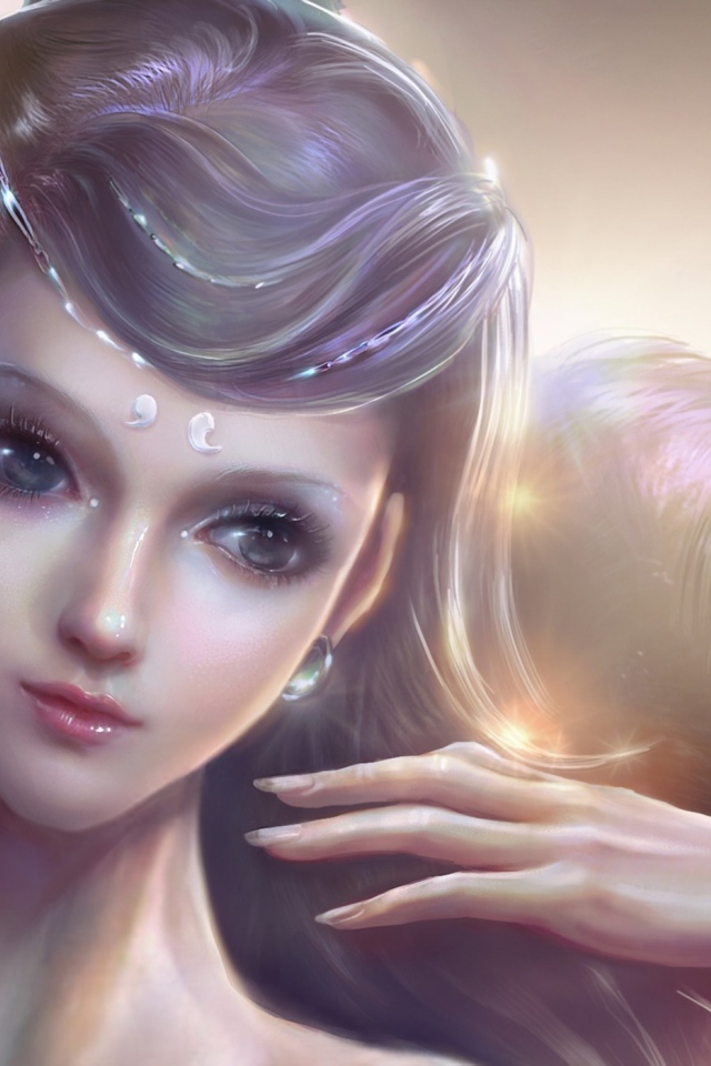 Портрет девушки Ванг Ронг ронг