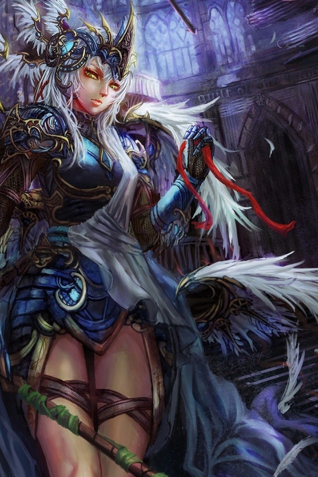 Девушка в перьях