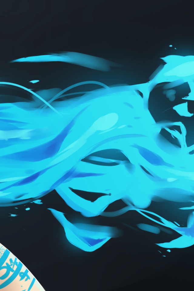 Девушка с голубыми волосами