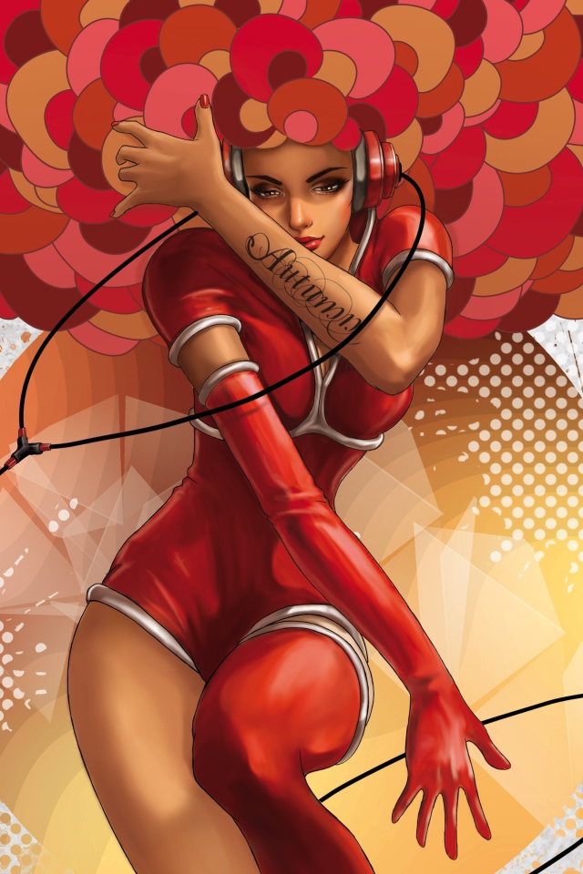 Девушка с наушниками