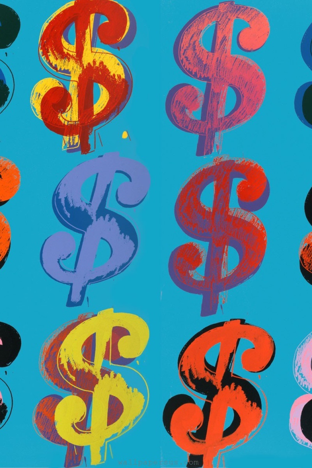 Знаменитая картина Энди Уорхола Доллары