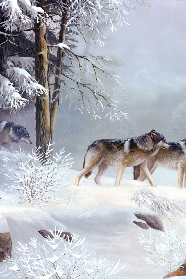 Картина утром одиночество