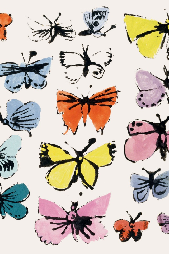 Картина Энди Уорхола Бабочки
