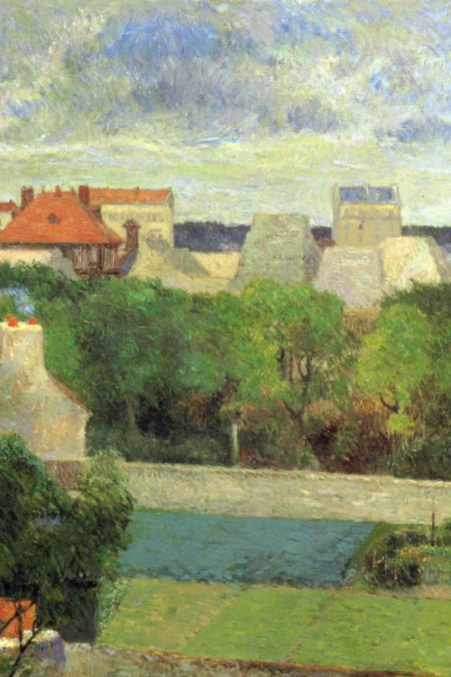 Картина Сезанна - Красивый город