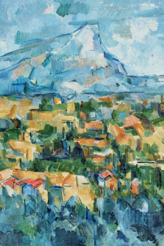 Картина Сезанна - Большая гора