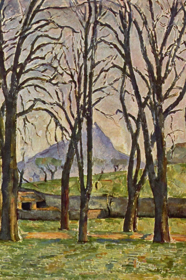 Картина Сезанна - Голы лес